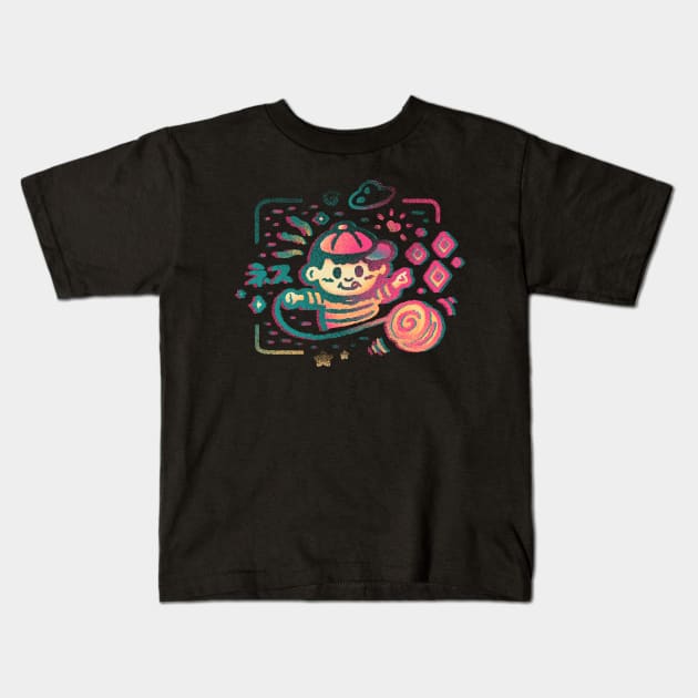 Fuzzy Picture Kids T-Shirt by Minilla